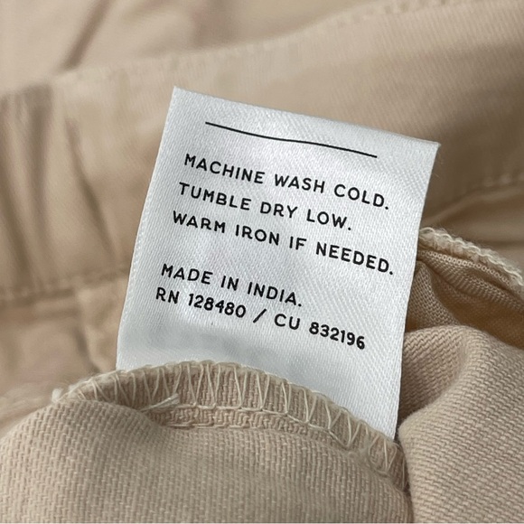 PACT Organic Cotton Twill Wide Leg Pants 3XL Eco-style Khaki Stretch Staple New - Picture 13 of 16